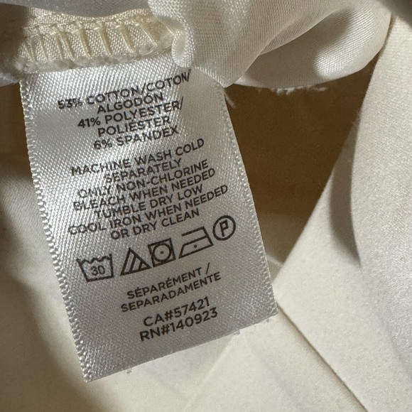 Loft High Waist Cream Women's Shorts - Picture 6 of 6